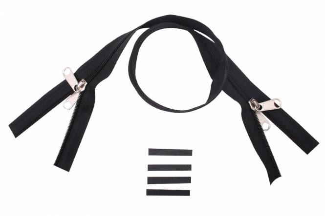YKK rits 6 mm 2-weg niet deelbaar zwart