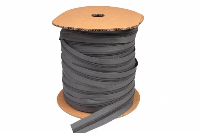 YKK ritsband 6 mm niet deelbaar, antracietgrijs