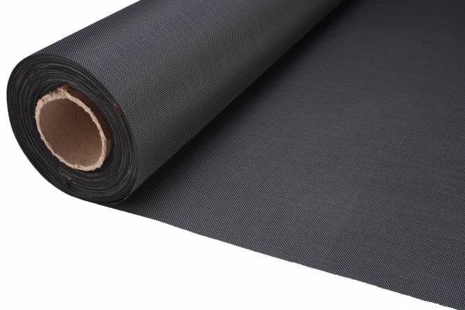 Screendoek ESVO Premium Shade 540 grams 100 cm, zwart / antracietgrijs