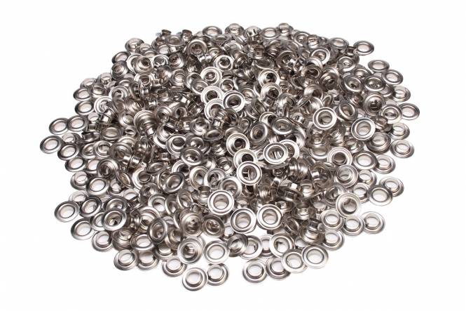 Satz ESVO Ösen Ø 10 mm vernickelt, 500 Stück