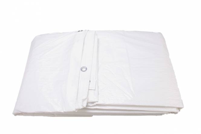 Gewebeplane mit Ösen, weiss, 600x800cm