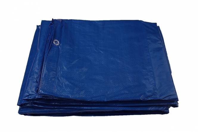 Gewebeplane mit Ösen, blau, 800 x 1000 cm, 100, wasserdicht