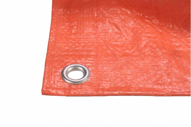 Gewebeplane mit Ösen, orange, 600 x 800 cm, 100, wasserdicht