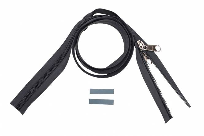 ESVO Reißverschlüsse 10 mm nicht teilbar, grau