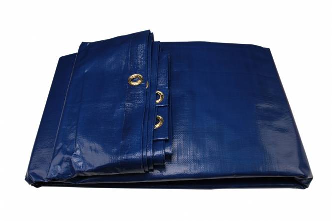 Thick tarpaulin sheet, 200x300cm, blue, heavy duty