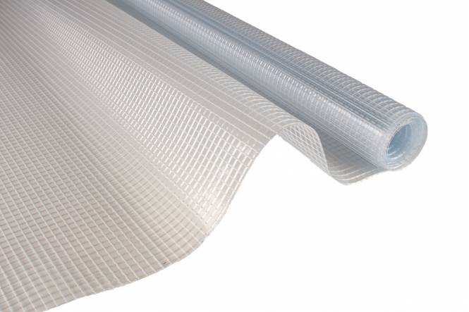 Klarsichtfolie Dicke 0.50 mm, 250 cm CLEARNET mit netting