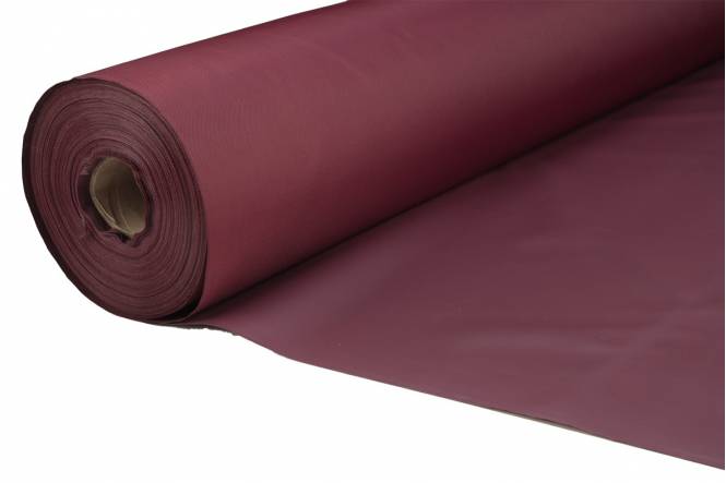 Brandwerende stof, polyester, waterdicht, UV bestendig, vlamvertragend, bordeauxrood, 265 gr/m², 150 cm