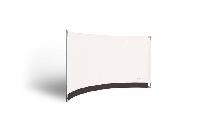 Gebogen windscherm ESVO Mistral 300 gesloten
