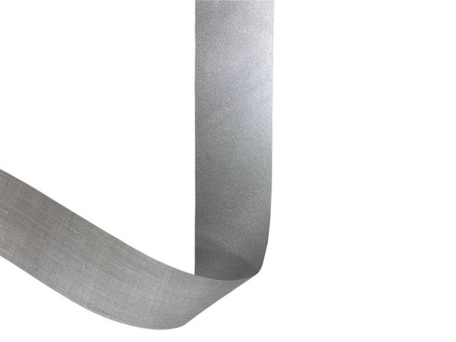 Reflecterend band rol van 50 meter, 25 mm, silver