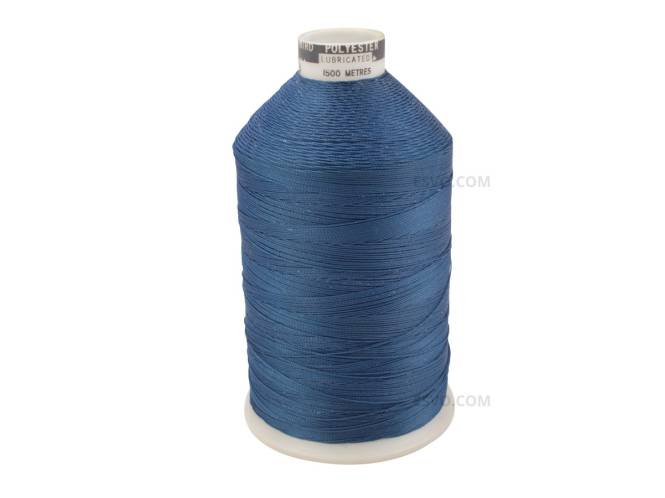 GIGA SALE Polyester garen, Barbour Weaverbird, dikte 18, 1500 meter, blauw