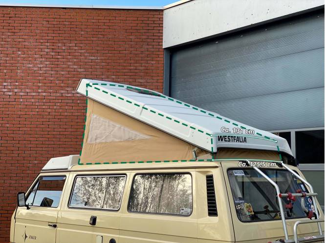 ESVO Hefdak voor Volkswagen T3 Westfalia, bouwjaar 1985 - 1989, beige 69745