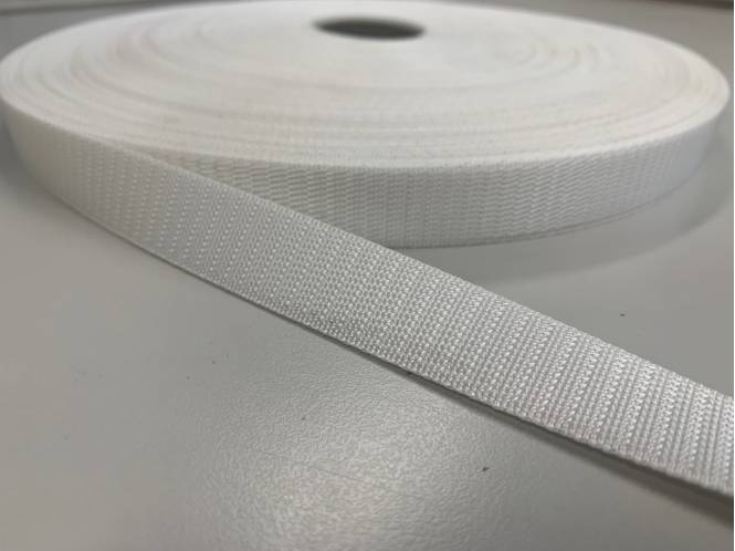 Gespenband polyester 20 mm, wit