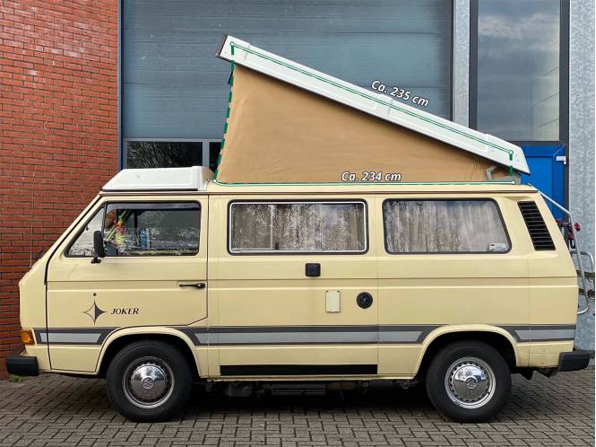 ESVO rooftop tent for Volkswagen T3 Westfalia, 1985 - 1992, without side windows, various colours
