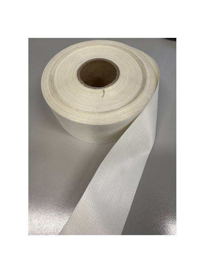 PVC biesband ESVO 70 mm, ecru/wit