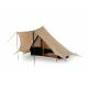 Enkeldaks piramidetent Bedouin 240 beige/zwart, katoenen tent