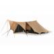 Cotton pyramid tent Bedouin 340 sand/black with sewn in groundsheet