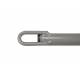ESVO verstelbare stalen nokstok 22/19 mm 145-210 cm + opgelaste ogen, 3-delig met powergrip