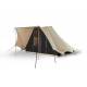 Cotton pyramid tent Bedouin 300 sand/black with sewn in groundsheet