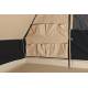 Cotton pyramid tent Bedouin 300 sand/black with sewn in groundsheet