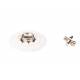 LOXX Snapert adhesive press fastener with screw for LOXX button, Ø 30 mm, white