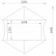 Light weight nylon tent Sleedoorn