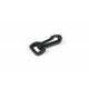 Karabiner / Musketonhaken Kunststoff schwarz für 25 mm Band