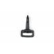 Karabiner / Musketonhaken Kunststoff schwarz für 25 mm Band