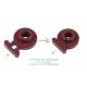 Minax Knopf braunrot