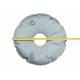 Vulbare ring voor parasolvoet, sterk pvc, 54 cm
