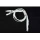 YKK zip-fastener 10 mm with open end white, 200 cm / 78.7 inch