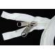 YKK zip-fastener 10 mm with open end white, 200 cm / 78.7 inch