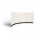 ESVO curved windbreak Mistral 395 with plain cloth