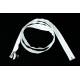 YKK zip-fastener 10 mm with open end white, 200 cm / 78.7 inch