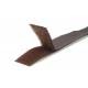 klittenband 20 mm bruin, harde zijde en zachte zijde - 29 cm, twee stukken