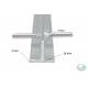 Storm T peg 50 cm x 3 mm, zinc-plated steel, 50-PACK