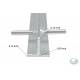 T haring, stormharing 30 cm x 3 mm, staal, blank verzinkt, 50-PACK