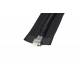 YKK zip-fastener 10 mm with open end black, 800 cm / 315 inch