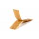 klittenband 20 mm donkerbeige, harde en zachte zijde - ca. 10 cm, twee stukken