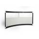 Gebogen windscherm ESVO Mistral 300 met 2 smalle ramen PVC