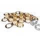 Set ESVO eyelets Ø 40 mm brass, 25 pieces