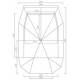 Cotton pyramid tent Bedouin 300 with sewn in groundsheet