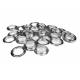 Set zeilringen 40mm vernikkeld