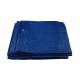 Tarpaulin sheet, 400 x 600 cm, blue, with eyelets, waterproof, 100, economy