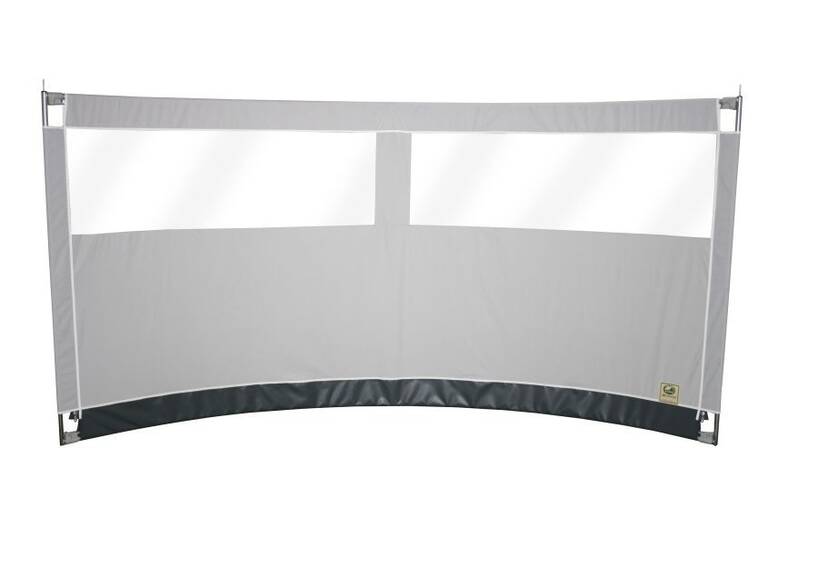 ESVO curved windbreak Mistral 300 with 2 small windows