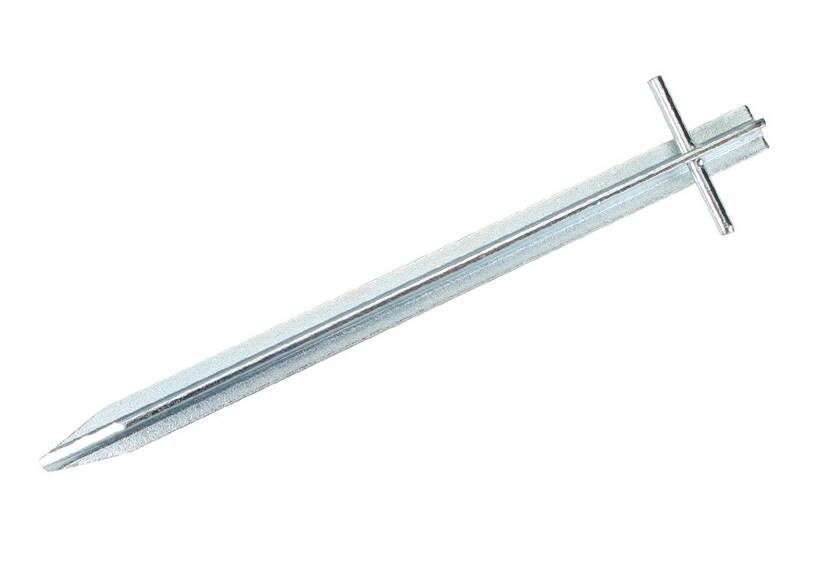 T-Hering 30 cm x 3 mm, blau-passiviert