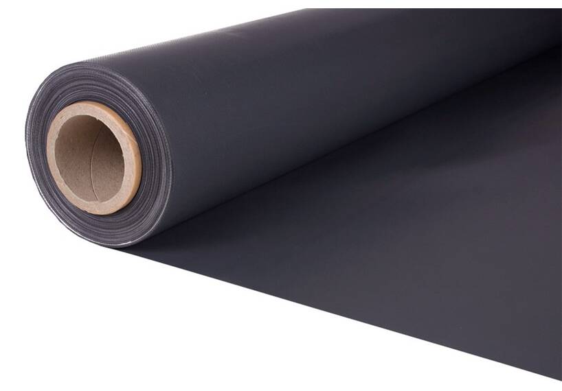 Versterkt PVC zeildoek voor dekzeil, antracietgrijs mat 250 cm, 650 gr/m²