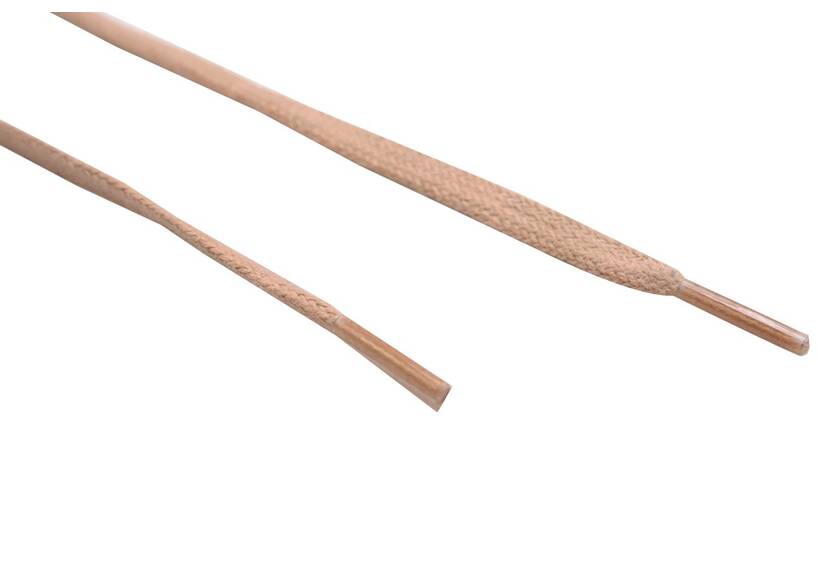 Schnürsenkel flach 45 cm, beige