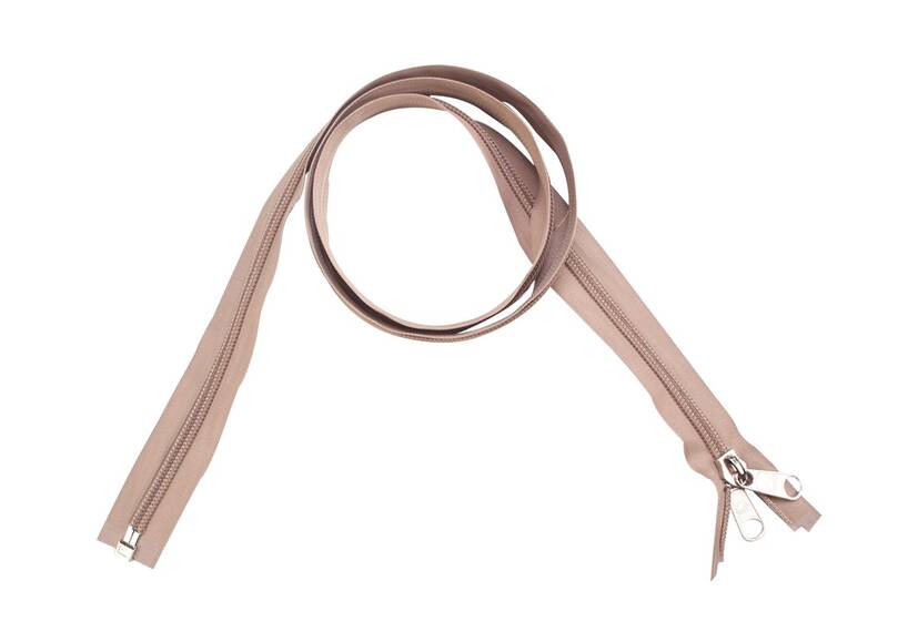 ESVO deelbare rits 10 mm beige, 150 cm