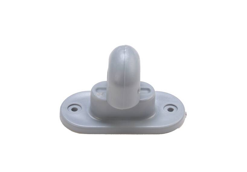 Turn clasp 42 x 22 mm grey, plastic professional