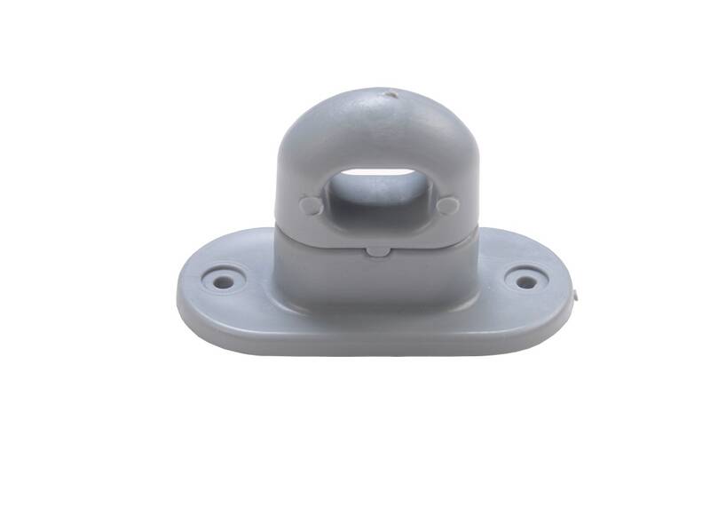 Turn clasp 42 x 22 mm grey, plastic professional